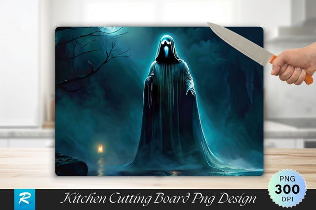 Ghost Background Wallpaper Cutting Board Sublimation Regulrcrative 