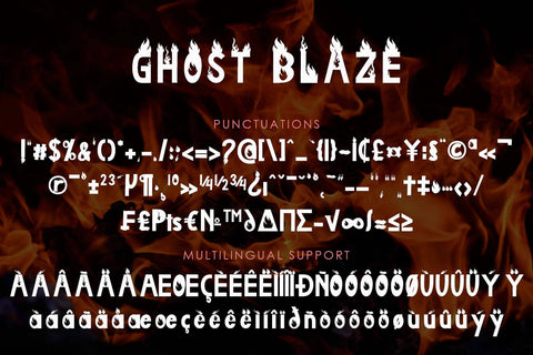 Ghost Blaze Font Prasetya Letter 