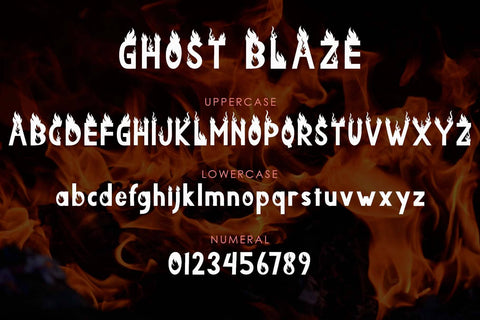 Ghost Blaze Font Prasetya Letter 