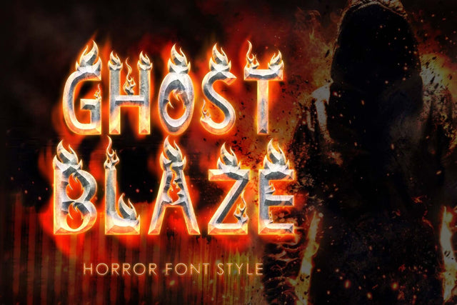 Ghost Blaze Font Prasetya Letter 