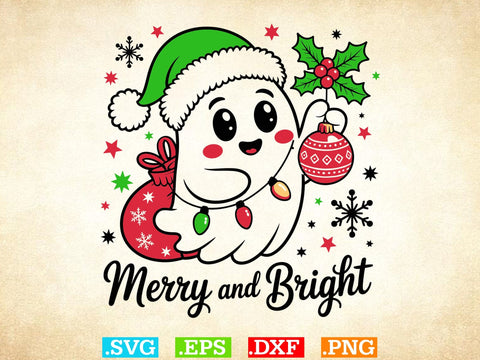 Ghost Christmas Svg Bundle, Spooky Christmas Svg, Halloween Svg SVG Creativeart88 