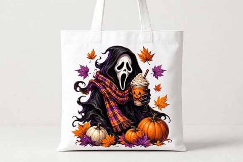 Ghost Coffee PNG | Cozy Halloween Digital Download SVG BillahCrafts 