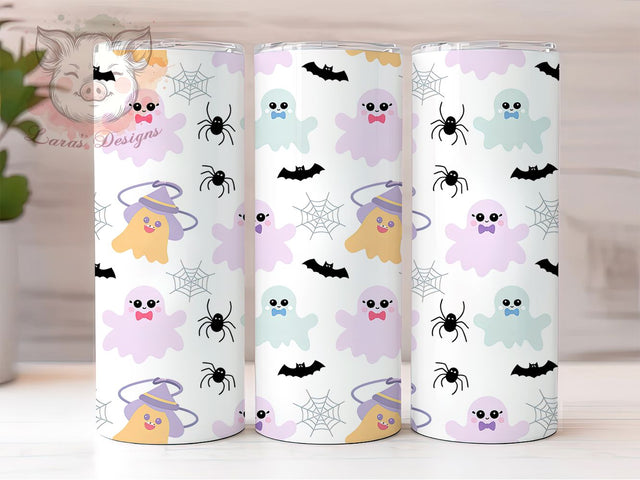Ghost Coquette Pastel Goth Halloween Tumbler, Halloween Ghost Wrap, Cute Spooky Design, 20Oz Tumbler Sublimation, Girly Halloween Cup, Pastel Goth Drinkware, Vintage Spooky Mug Sublimation Lara' s Designs 