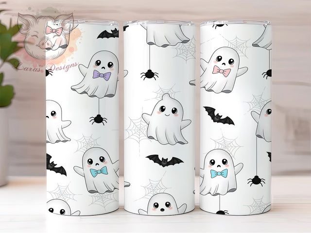 Ghost Coquette Pastel Goth Halloween Tumbler, Halloween Ghost Wrap, Cute Spooky Design, 20Oz Tumbler Sublimation, Girly Halloween Cup, Pastel Goth Drinkware, Vintage Spooky Mug Sublimation Lara' s Designs 