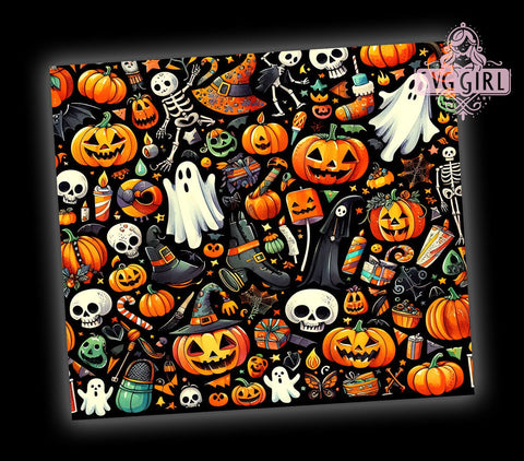 Ghost Cute Season 20oz Tumbler Wrap Sublimation Design, Straight Tapered Tumbler Wrap, Cute Halloween Tumbler Png, Instant Digital Download Sublimation SvggirlplusArt 