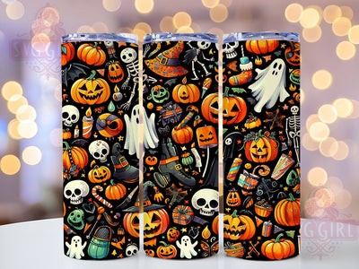 Ghost Cute Season 20oz Tumbler Wrap Sublimation Design, Straight Tapered Tumbler Wrap, Cute Halloween Tumbler Png, Instant Digital Download Sublimation SvggirlplusArt 