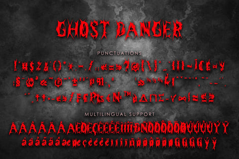 Ghost Danger Font Prasetya Letter 