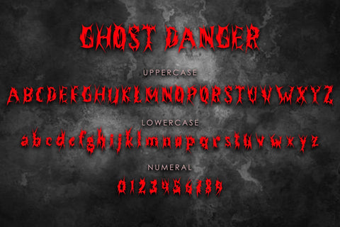 Ghost Danger Font Prasetya Letter 