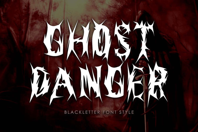 Ghost Danger Font Prasetya Letter 