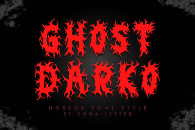 Ghost Darko Font Prasetya Letter 