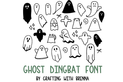 Ghost Dingbat Font Font Crafting With Brenna 