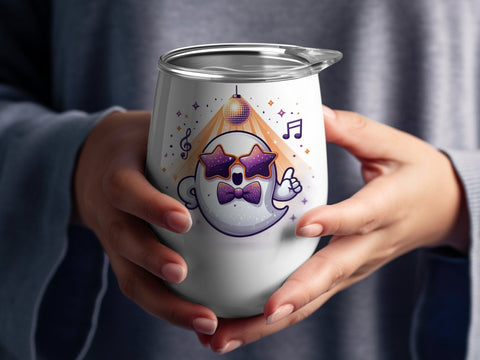 Ghost Disco Party Sublimation PNG, Halloween Ghost Clipart, Cute Ghost PNG Sublimation Luvleigh Digitals 