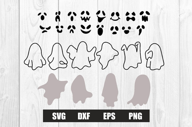 Ghost face custom halloween svg, dxf, eps, png SVG dadan_pm 