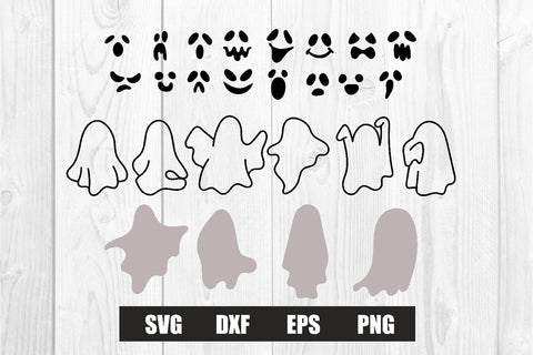 Ghost face custom halloween svg, dxf, eps, png SVG dadan_pm 