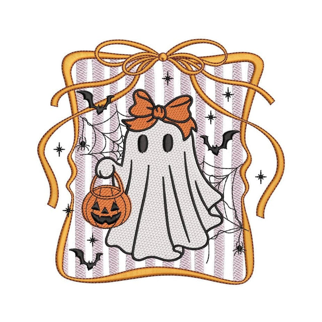 Ghost Girl Embroidery Design, Halloween Embroidery File, 3 sizes, Instant Download Embroidery/Applique DESIGNS Nino Nadaraia 
