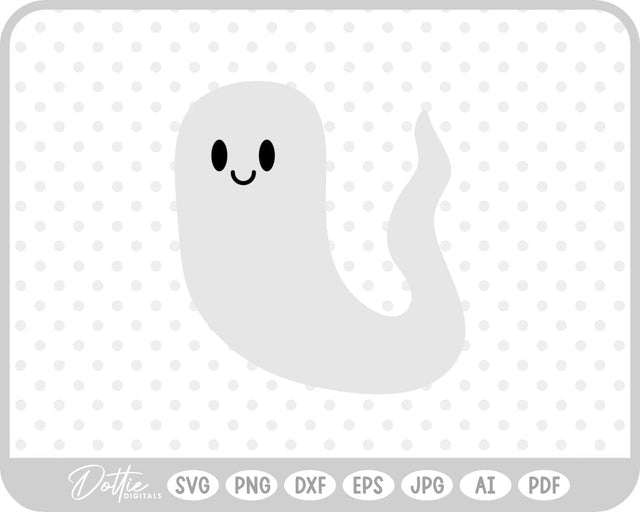 Ghost Halloween SVG DottieDigitals 