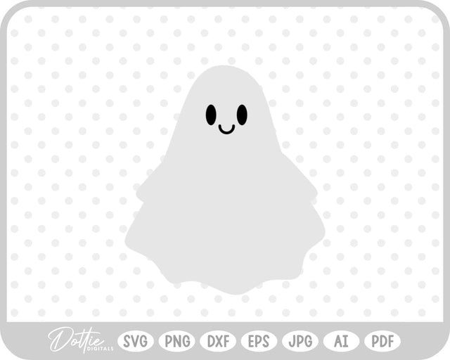 Ghost Halloween SVG DottieDigitals 