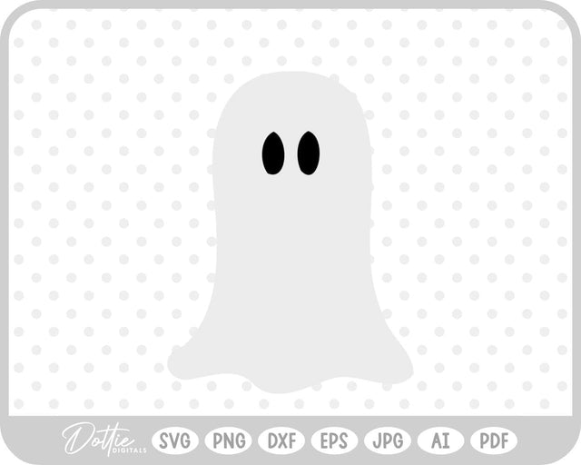 Ghost Halloween SVG DottieDigitals 
