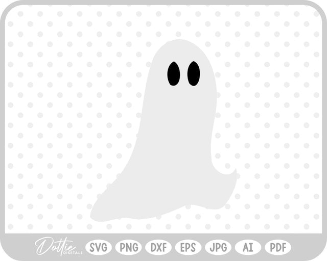 Ghost Halloween SVG DottieDigitals 