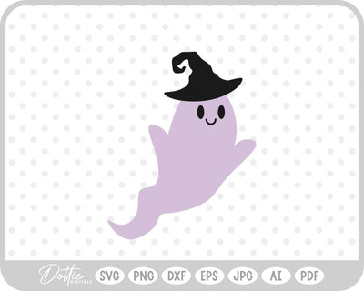 Ghost Halloween SVG DottieDigitals 