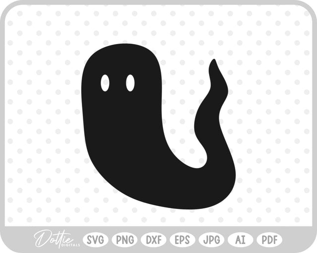 Ghost Halloween SVG DottieDigitals 