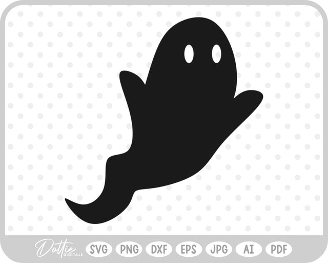 Ghost Halloween SVG DottieDigitals 