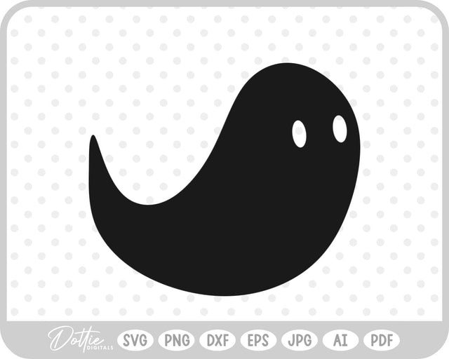 Ghost Halloween SVG DottieDigitals 