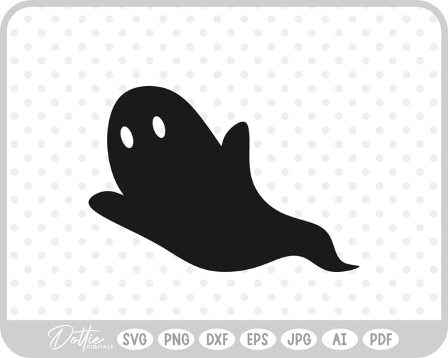 Ghost Halloween SVG DottieDigitals 
