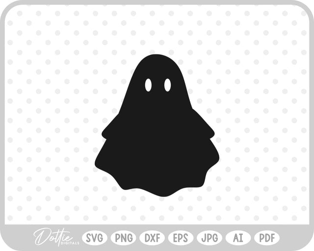 Ghost Halloween SVG DottieDigitals 