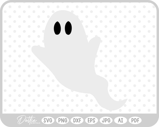 Ghost Halloween SVG DottieDigitals 