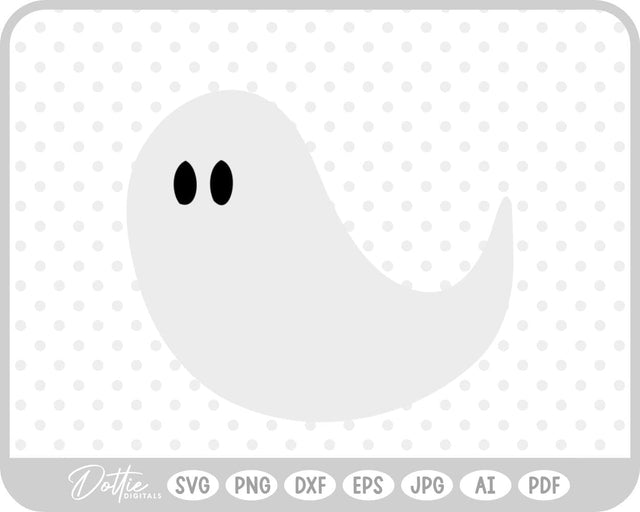 Ghost Halloween SVG DottieDigitals 
