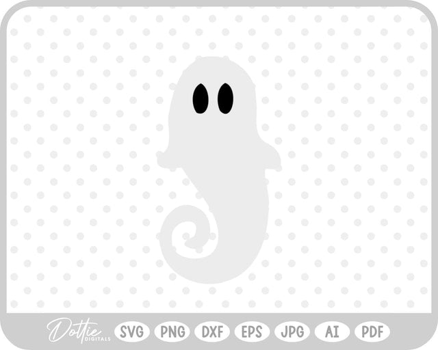 Ghost Halloween SVG DottieDigitals 