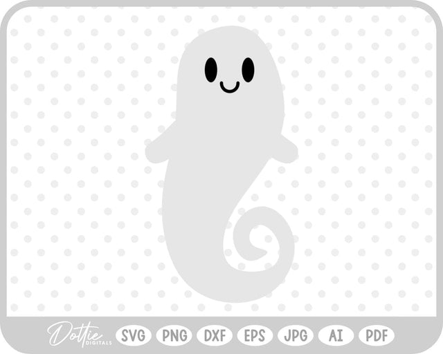 Ghost Halloween SVG DottieDigitals 