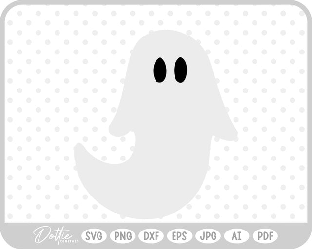 Ghost Halloween SVG DottieDigitals 