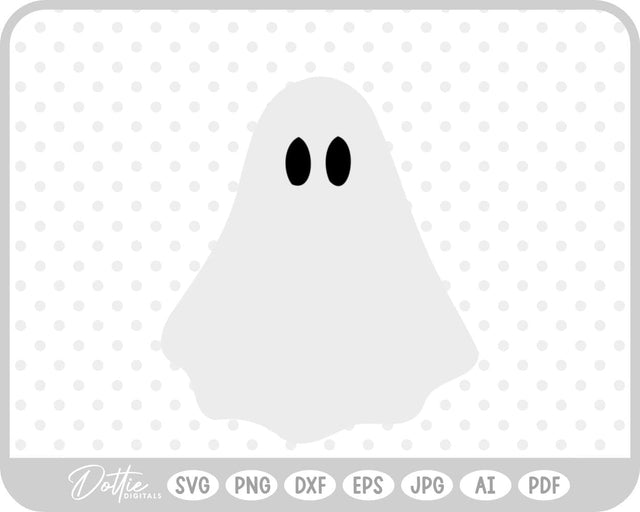 Ghost Halloween SVG DottieDigitals 