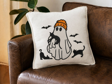 Ghost Holding Cat Embroidery Design, 4 sizes, Ghost Machine Embroidery Design, Halloween Cat Embroidery Files, Halloween Embroidery Embroidery/Applique DESIGNS DesignDestine 