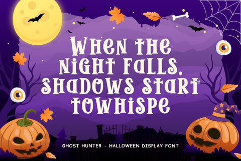 Ghost Hunter – Halloween Font Font Mozarella 
