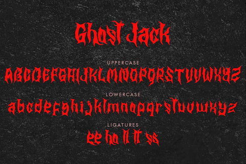 Ghost Jack Font Prasetya Letter 