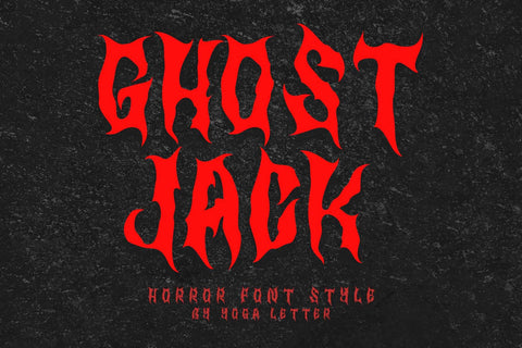 Ghost Jack Font Prasetya Letter 