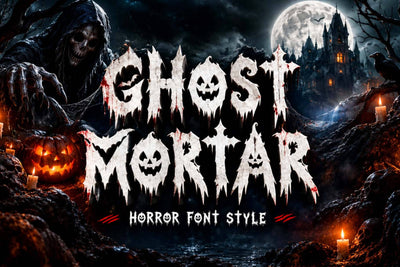 Ghost Mortar Font Prasetya Letter 