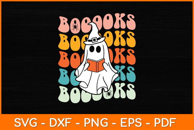 Ghost Read Books Svg File SVG artprintfile 