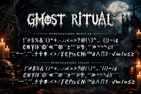 Ghost Ritual Font Prasetya Letter 