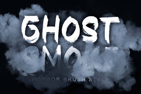 Ghost Smoke Font Prasetya Letter 