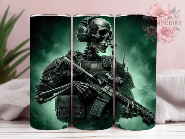 Ghost Soldier Military Gamer Tumbler, Military Gamer Wrap, Tactical Gaming Cup, 20Oz Sublimation Design, Army Esports Drinkware, Camouflage Gamer Mug, FPS Gaming Tumbler Sublimation Li Zamperini 