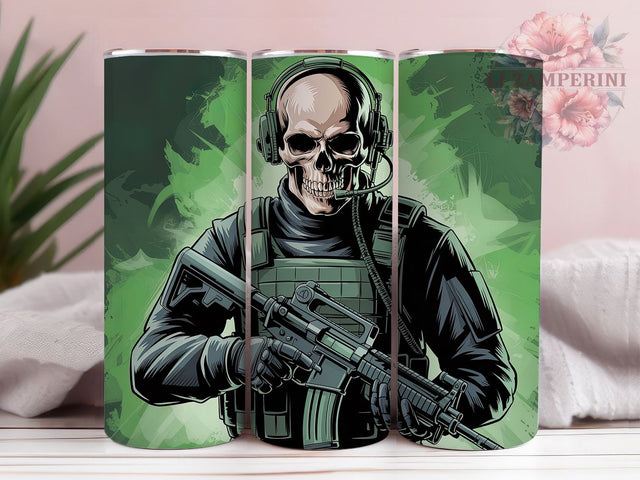 Ghost Soldier Military Gamer Tumbler, Military Gamer Wrap, Tactical Gaming Cup, 20Oz Sublimation Design, Army Esports Drinkware, Camouflage Gamer Mug, FPS Gaming Tumbler Sublimation Li Zamperini 