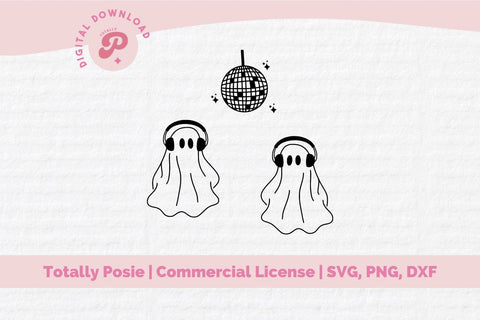 Ghost Spooky Disco SVG SVG Totally Posie 
