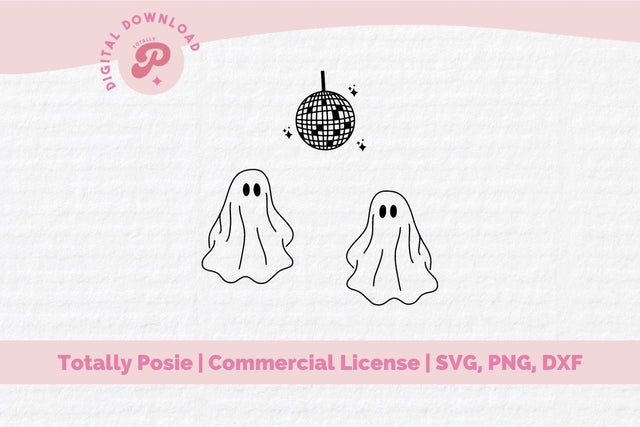 Ghost Spooky Disco SVG SVG Totally Posie 