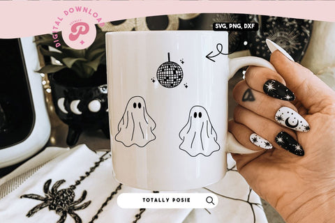 Ghost Spooky Disco SVG SVG Totally Posie 