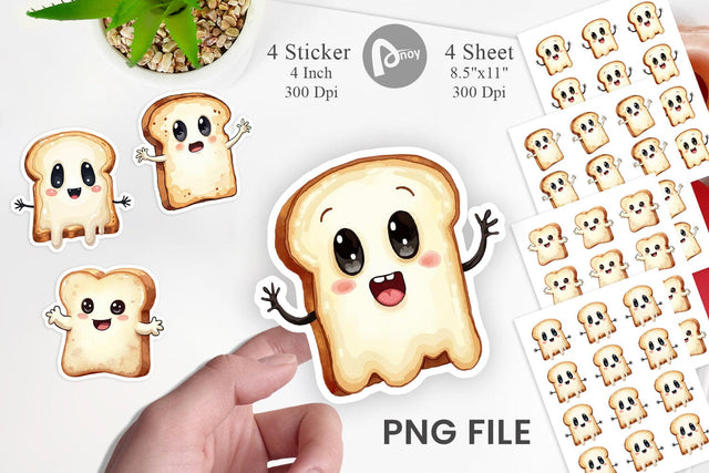 Ghost Toast Sticker Sublimation artnoy 