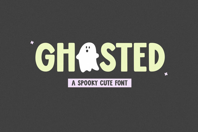 Ghosted - Cute Ghost Halloween Font Font KA Designs 